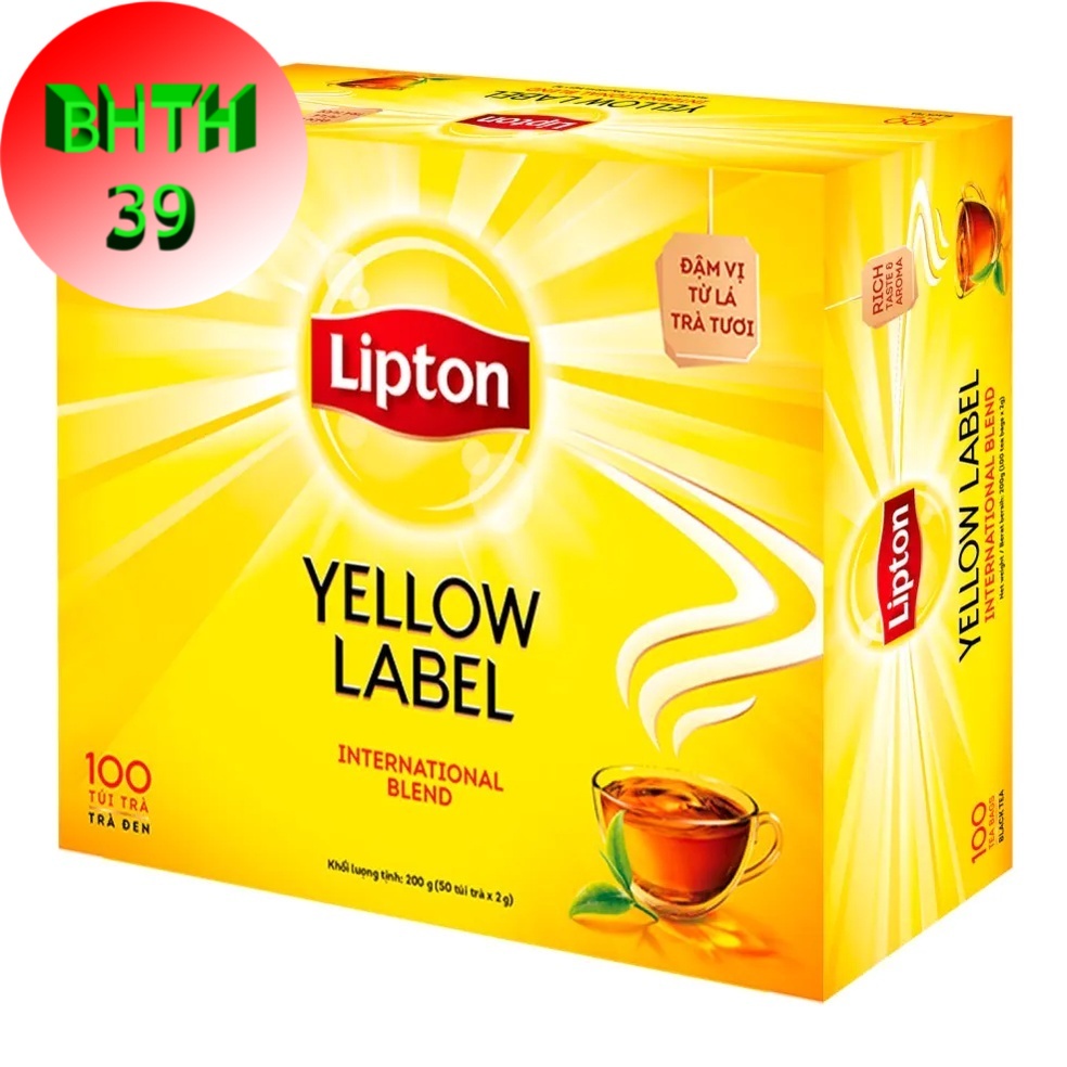 Trà lipton túi lọc nhãn vàng 100 gói x 2g