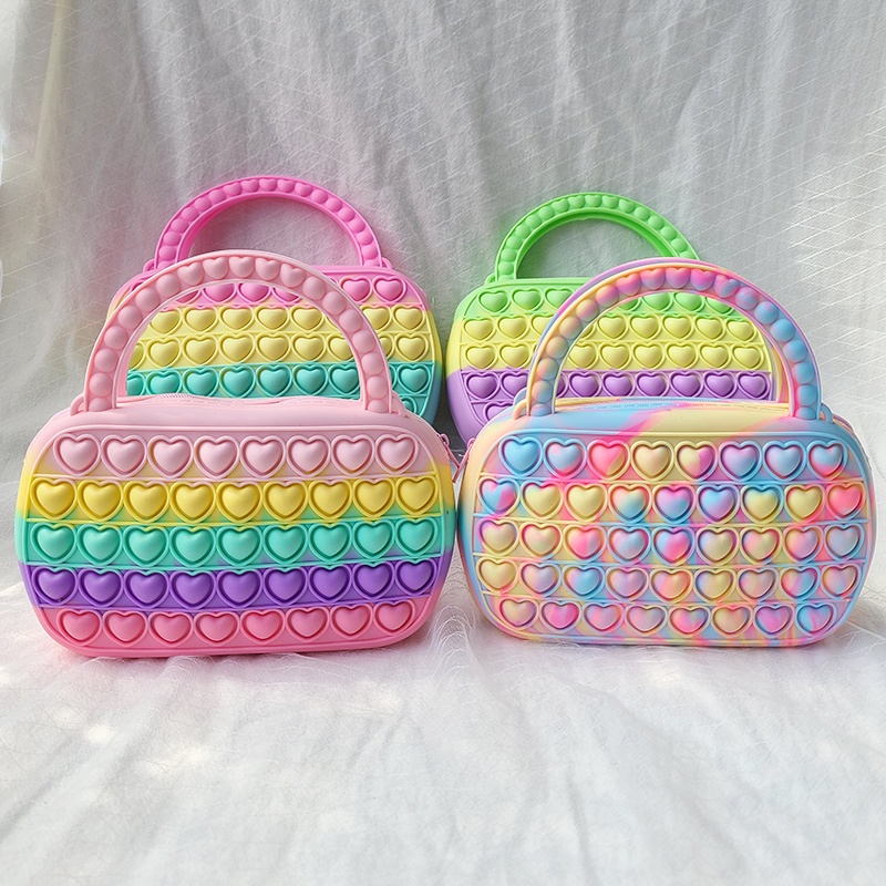 Đồ Chơi Bóp Giảm Căng Thẳng Hình Dạng Túi Đeo Chéo Bằng Silicone