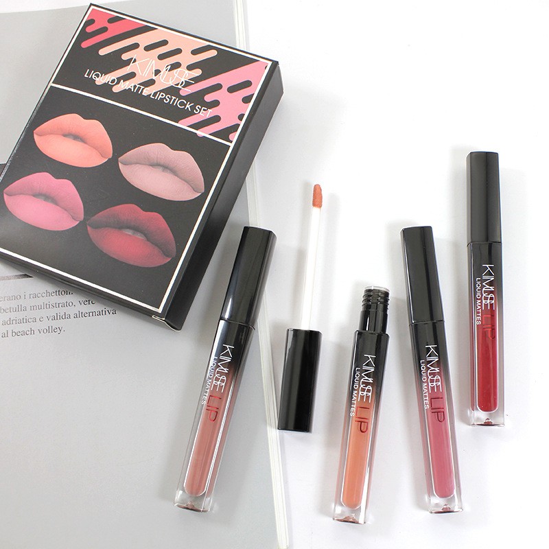 KIMUSE 4Pcs/Set LIQUID MATTE LIPSTICK y Lip Soft Veet Waterproof Lip Tint Long Lasting Lip Gloss Makeup Nude Cosmetic | BigBuy360 - bigbuy360.vn