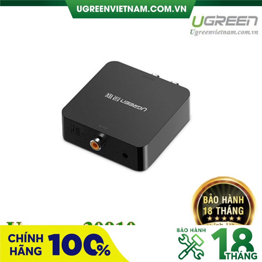 Bộ chuyển đổi quang + Coaxial to RCA chính hãng Ugreen 30523 cao cấp