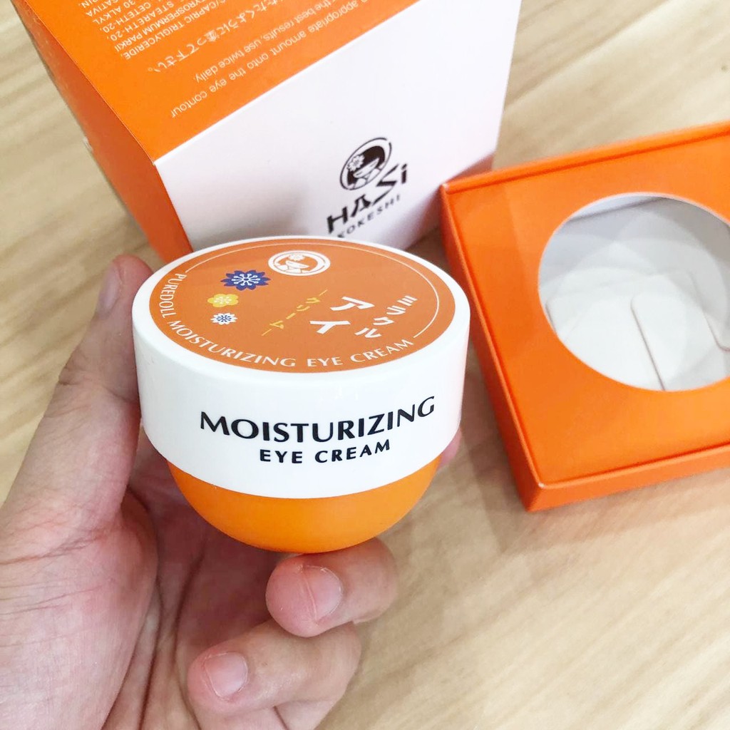 Kem giảm thâm mắt HASI KOKESHI PUREDOLL MOISTURIZING EYE CREAM - kem dưỡng da giảm quầng thâm mắt hiệu quả