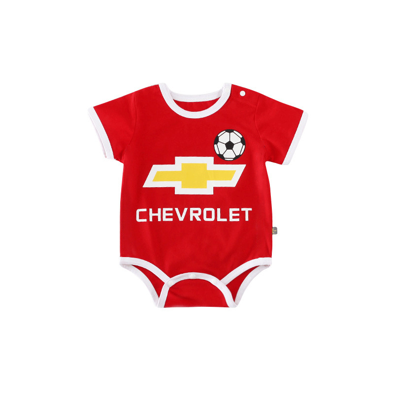 Bộ Áo Liền Quần Cotton In Hoạt Hình One Piece Dễ Thương Cho Bé Trai + Gái