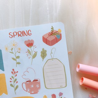 Bullet journal sticker - mùa xuân