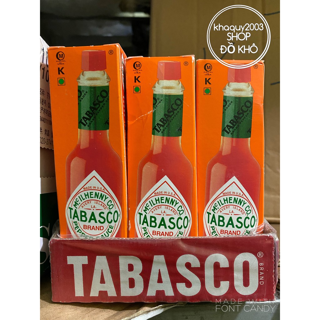 Sốt ớt đỏ Tabasco 60ml