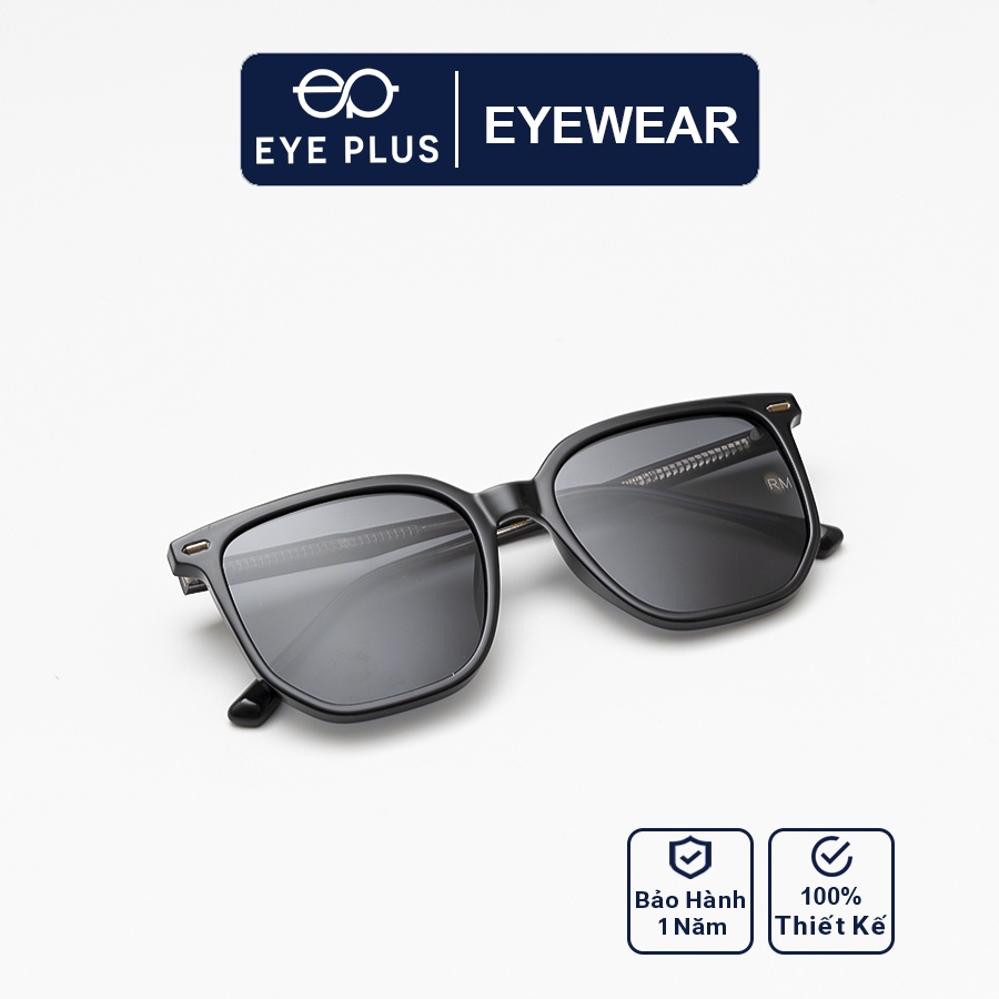 Kính râm nam nữ thời trang Eye Plus dáng vuông bầu to hottrend KR Reeman-8908