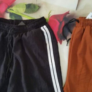 Quần jogger đũi phối sọc