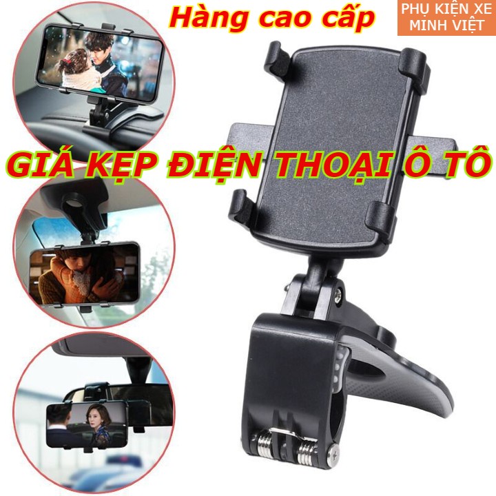 Giá đỡ điện thoại ô tô - Kẹp điện thoại ô tô loại mới xoay 360 độ cao cấp