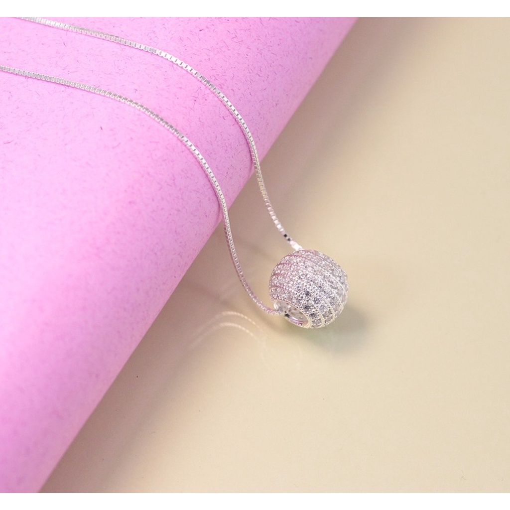 Dây chuyền bạc ý DaLiA Jewelry hạt Châu bi cầu xinh xắn đủ cỡ to nhỏ cho nàng