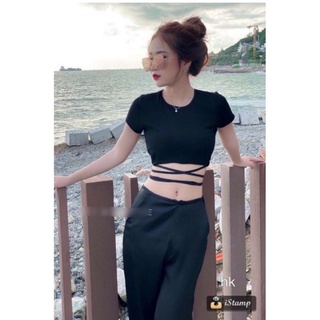 Áo crt buộc dây
