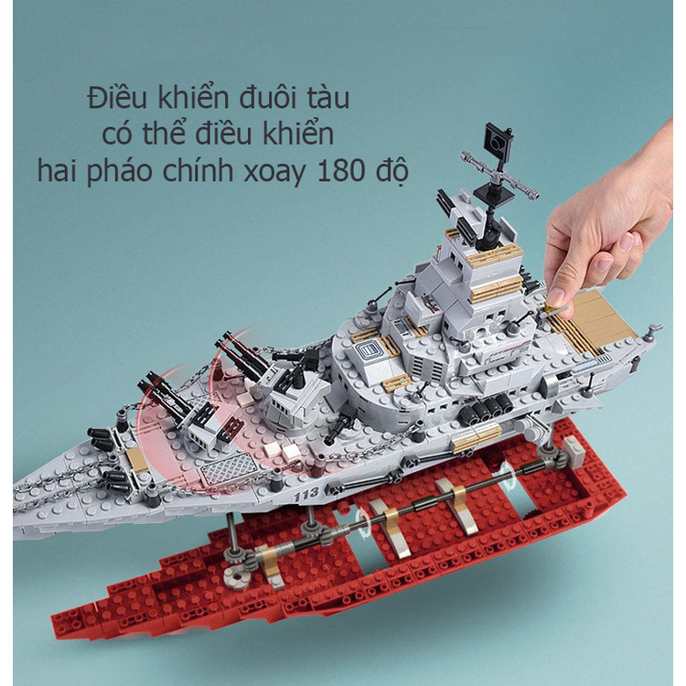Đô Chơi Lắp Ráp Kiểu Lego Tàu Chiến Hạm, Máy Bay Chiến Đấu TC1005 Lực Lượng Cảnh Sát Bảo Vệ Bờ Biển