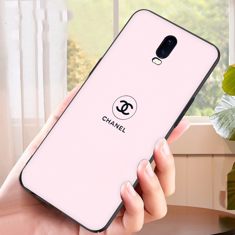 Ốp Điện Thoại Tpu Dẻo Màu Đen In Logo Chanel Thời Trang Chống Rơi Cho Oppo F5 A73 F7 F9 A7x F9 Pro F11 A9 2019 F11 Pro