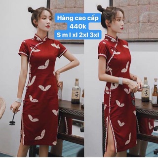 👘❌ [ Sườn xám áo dài mặc Tết hot hot ] kèm ảnh thật tự chụp