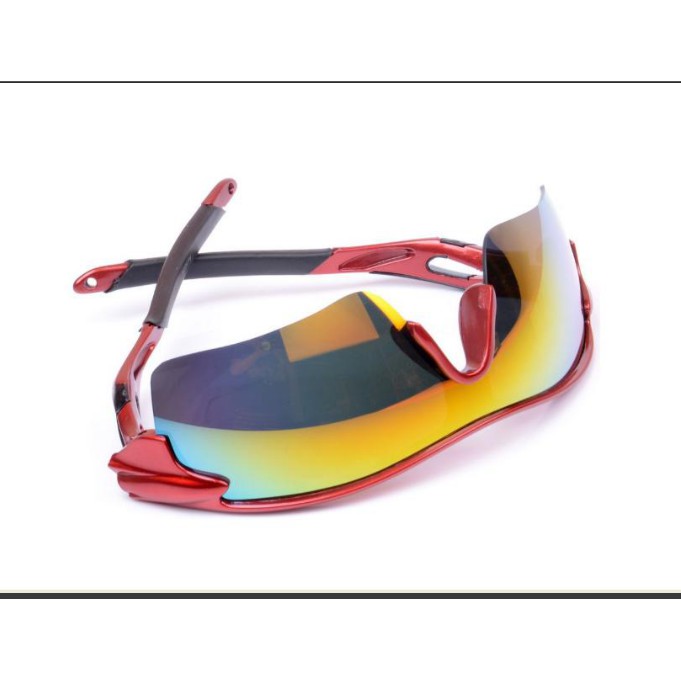 Kính đi xe đạp kính đi motor kính thể thao PC mạ màu