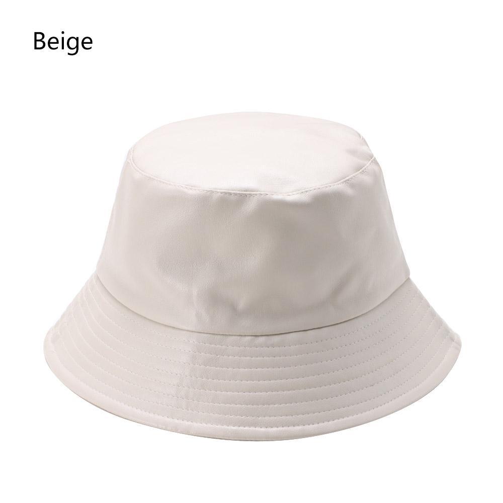 Mũ Bucket Chất Liệu PU Chống Thấm Nước Phong Cách Hip Hop Đường Phố Cá Tính
