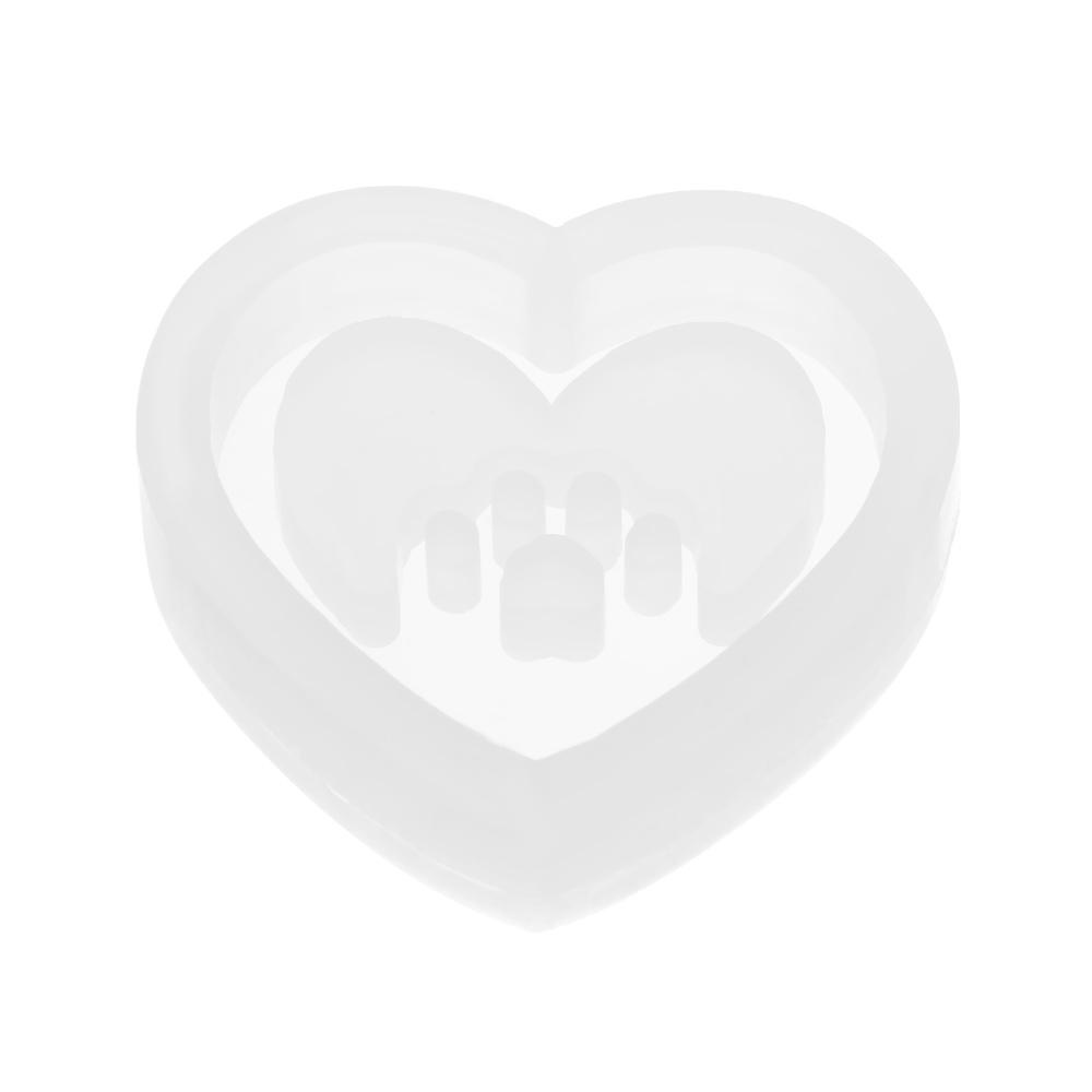 Khuôn Silicone Tạo Hình Dấu Chân Chó / Mèo / Bướm / Trái Tim Dễ Thương Tiện Dụng