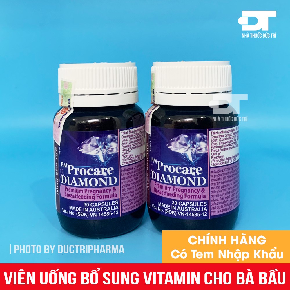 Viên Uống PM Procare DIAMOND Vitamin Tổng Hợp Cho Bà Bầu