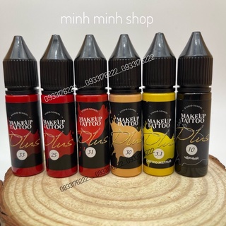Mực Makeup Tattoo Plus Chính Hãng 15ml/ Mực Phun Xăm/ Mực Nga