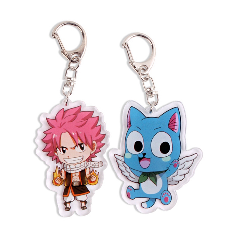 flowersqueen Móc khóa hình nhân vật anime fairy tail bằng acrylic