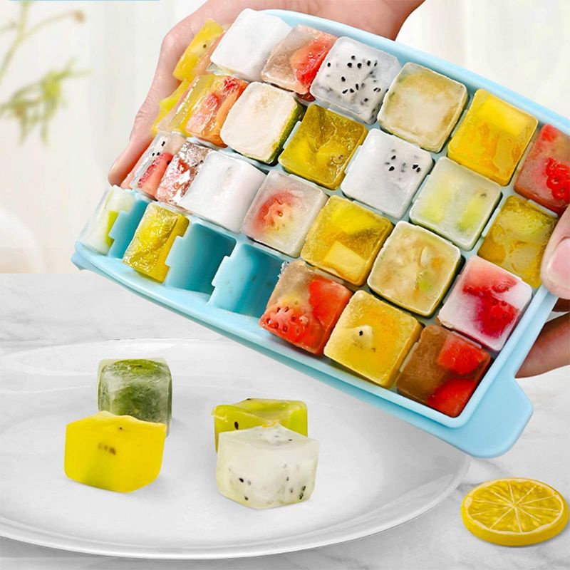 Khay đá silicon, Khuôn làm đá có nắp đậy