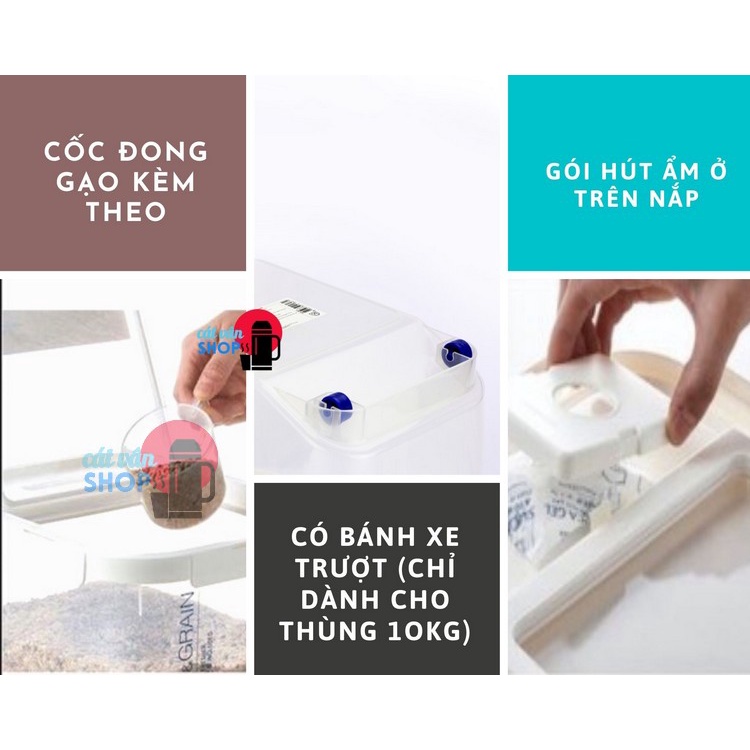 Thùng Đựng Gạo , Ngũ cốc  Lock&Lock Handy Container dùng bảo quản thực phẩm