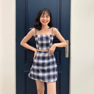 [ảnh thật + video ] Set kẻ hai dây