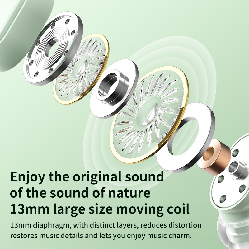 Tai nghe không dây Âm Thanh HiFi 9D Chống Nước IPX5 Kèm Hộp Sạc Chất Lượng Cao Ốp
