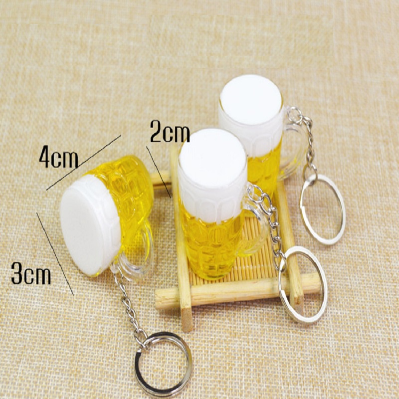 Móc Khóa Hình Ly Bia mini Dễ Thương