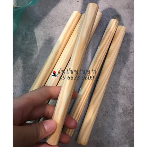 Thanh gỗ tròn, thanh gỗ thông tròn, đường kính 10mm, dài 10cm~150cm, làm mô hình, decor, handmade, DIY