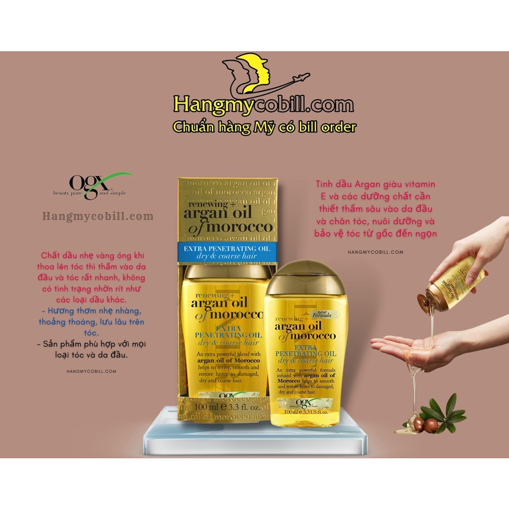 Tinh Dầu Dưỡng Tóc OGX Argan Oil Of Morocco 100ml.