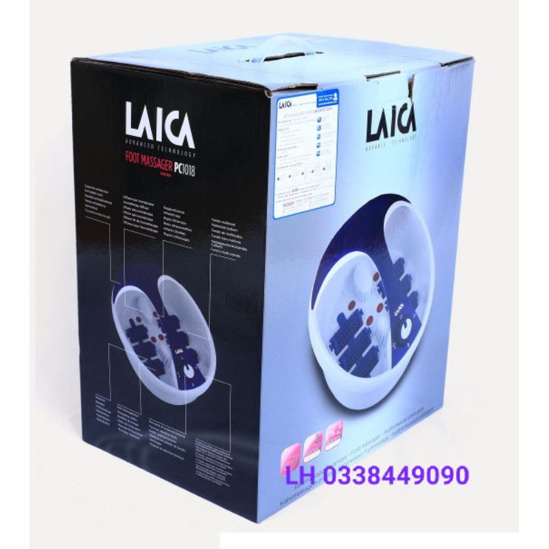 Combo bồn massage chân hồng ngoại Laica PC1018 + Gói ngâm chân các vị