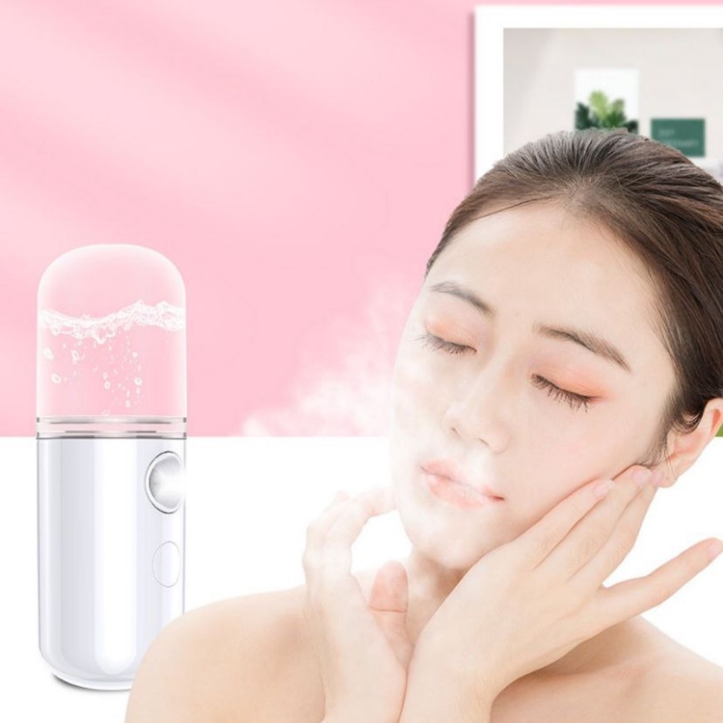 [QUÀ TẶNG MÓC DÁN TƯỜNG] Máy Xông Mini Cầm Tay Phun Sương Tạo Ẩm Xịt Khoáng Cấp Ẩm Tiện Lợi Nhanh Chóng