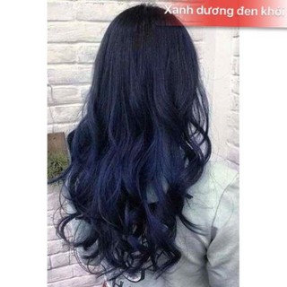 Một bộ thuốc nhuộm tóc màu Xanh dương đen khói + tặng oxy trợ nhuộm (tặng kèm gang tay và HDSD) <RẺ VÔ ĐỊCH>