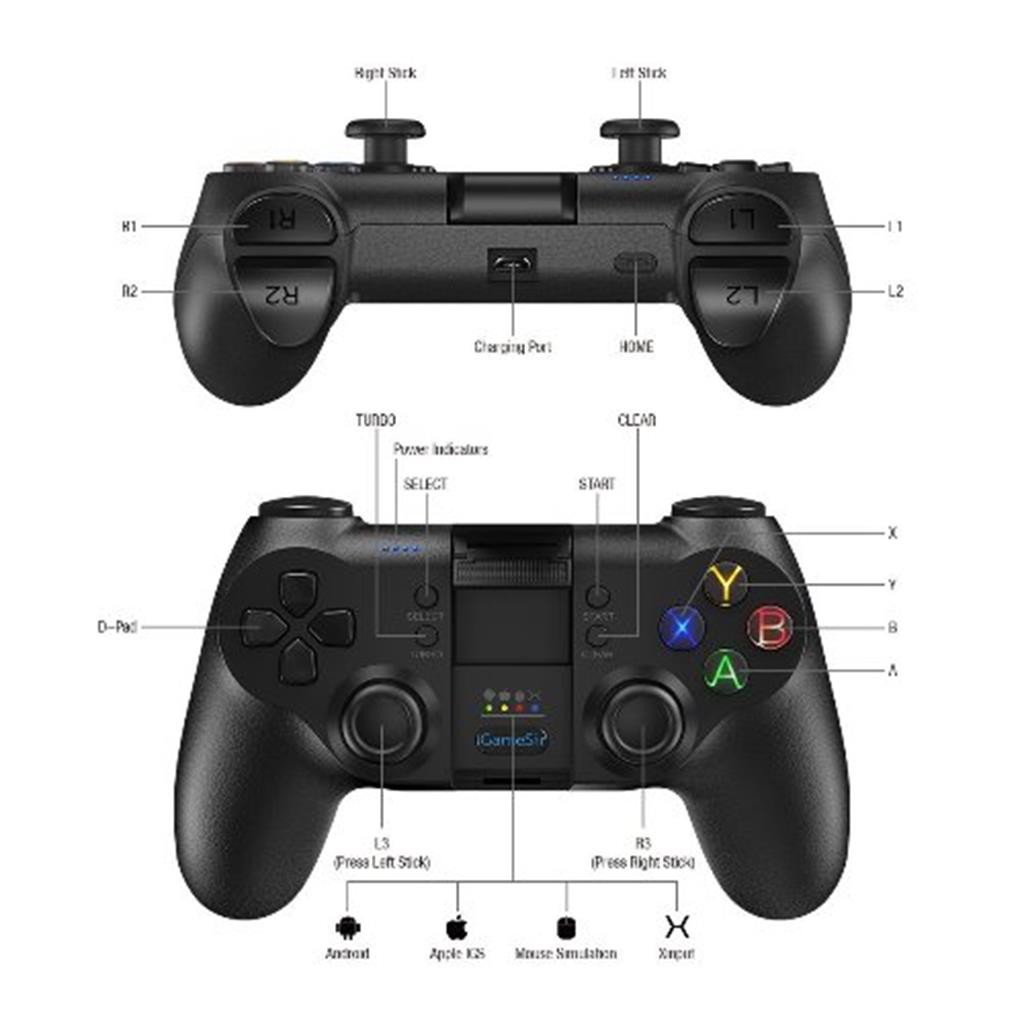 [CHÍNH HÃNG] Gamepad Gamesir T1 | Tay cầm chơi game không dây Tương thích PC | Android | IOS | PS3 -dc4070