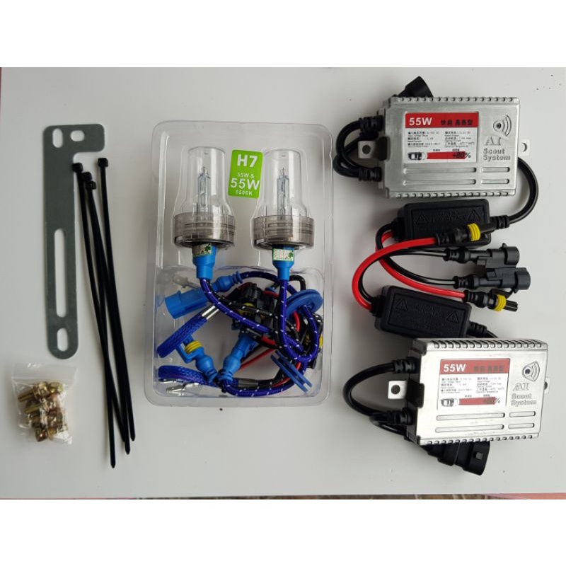 Xenon h1 h3 h4 h7 h11 9005 9006 điện 12v 24v tăng sáng 55w