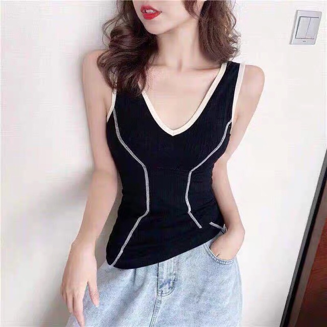 [ Mã FADIRECT5K giảm 5K đơn bất kỳ] SIÊU ĐẸP - ÁO THUN GÂN COTTON CHIẾT EO HÀN QUỐC (TÚI ZIP XỊN)