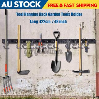 Móc treo dụng cụ làm vườn gắn tường bằng kim loại 122cm