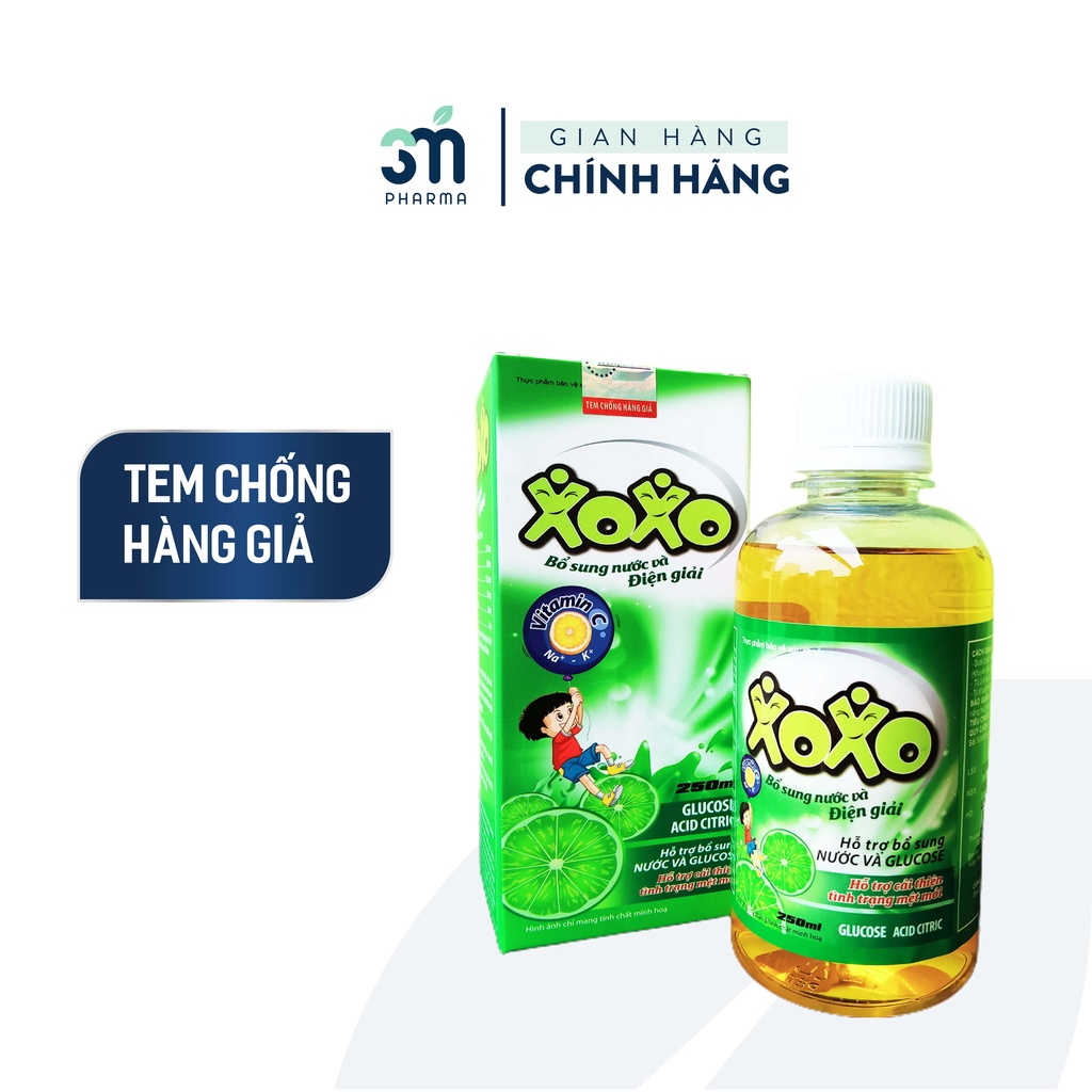 Nước Điện giải Xoxo Cam Nước Điện Giải Cho Bé Từ 2 tuổi lọ 250ml