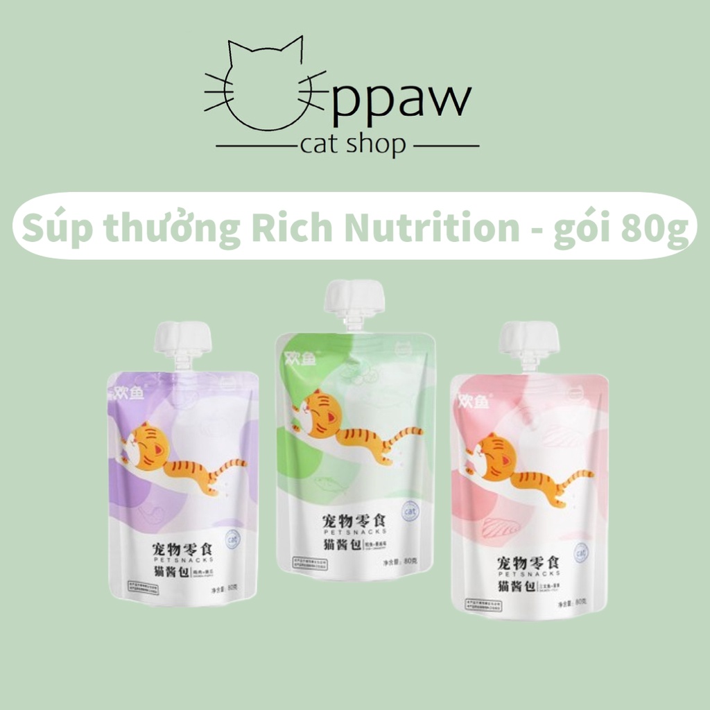 Súp Thưởng Rich Nutrition - Súp Thưởng Cho Mèo Nội Địa Trung Gói 80g