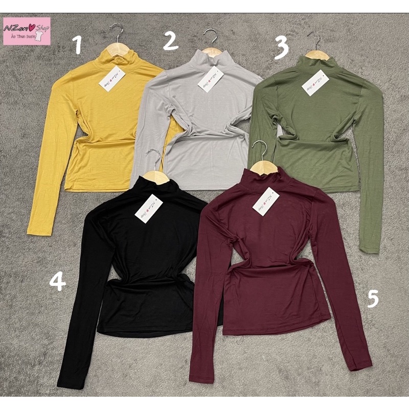 ÁO THUN BODY TAY DÀI CỔ LỌ ( NZON SHOP )