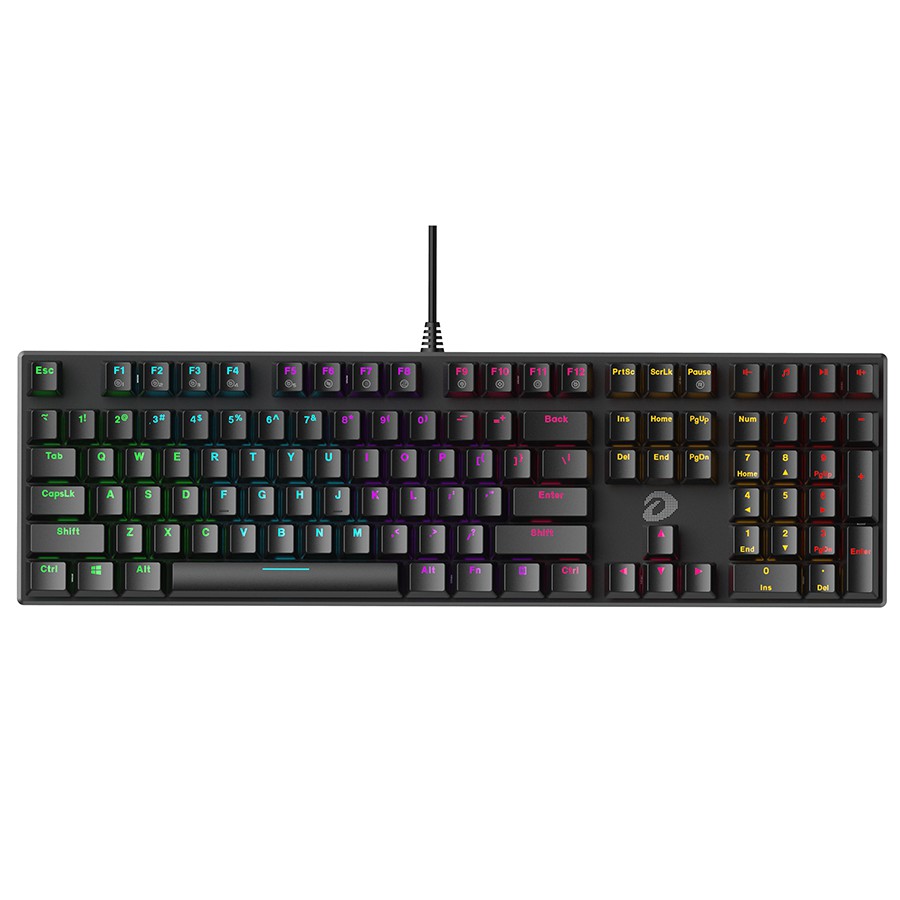 Bàn phím cơ Gaming DAREU EK810 - Queen/ Black (MULTI-LED, Blue/ Brown/ Red D switch) - Hàng chính hãng