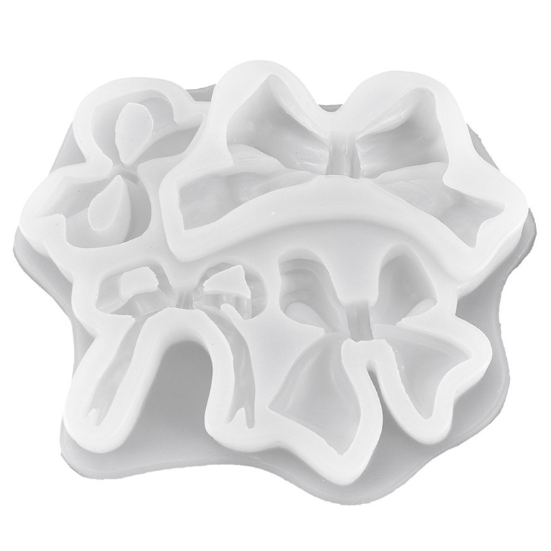 Khuôn Silicone Làm Móc Khóa / Trang Sức Hình Nơ Xinh Xắn