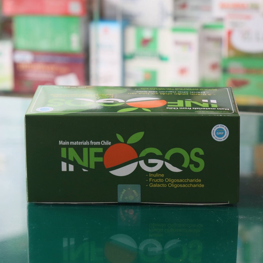Infogos - Hỗ trợ bổ sung chất xơ, giảm táo bón cho người lớn và trẻ em (Hộp 30 gói x 3g)
