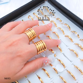 Nhẫn nữ cao cấp, nhẫn chỉ trơn thiết kế cao cấp Orin N693