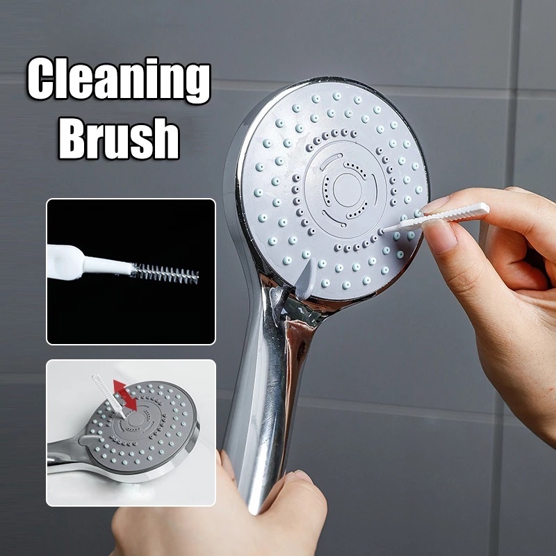 Bộ 10 Bàn Chải Nylon Mini Vệ Sinh Lỗ Thoát Nước Phòng Tắm Chống Tắc Nghẽn Đa Năng