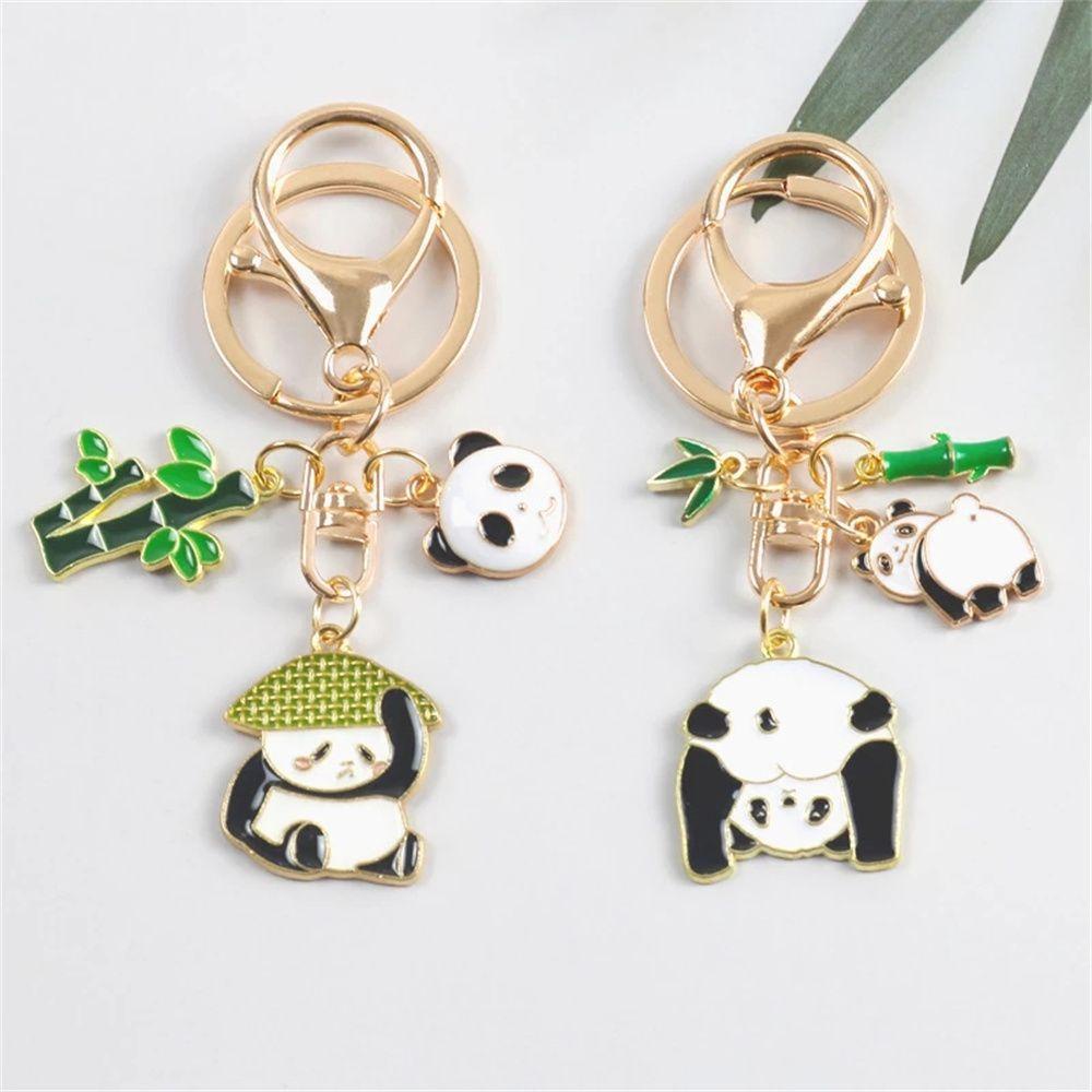 Móc Khóa Hình Gấu Trúc REBUY1 Dễ Thương Giá Đỡ