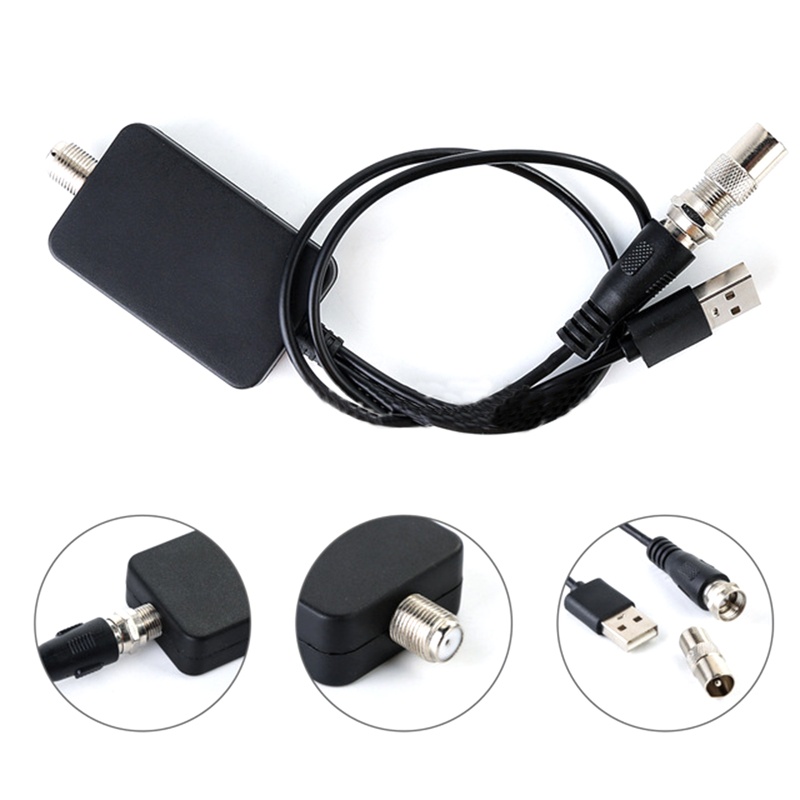 Ăng Ten TV Kỹ Thuật Số Trong Nhà Phạm Vi 50 Dặm 1.5C-2V / Đen L = 0.