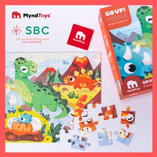 Đồ chơi Myndtoys Việt Nam - Xếp Hình khủng long 1 hộp 2 tranh 54 và 70 miếng ghép - Dino Series F