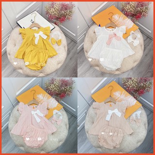 Set bộ đũi cánh tiên đính nơ cho bé gái