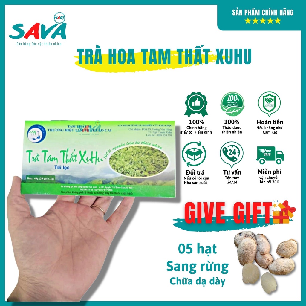Trà hoa tam thất XuHu dạng túi lọc 40g
