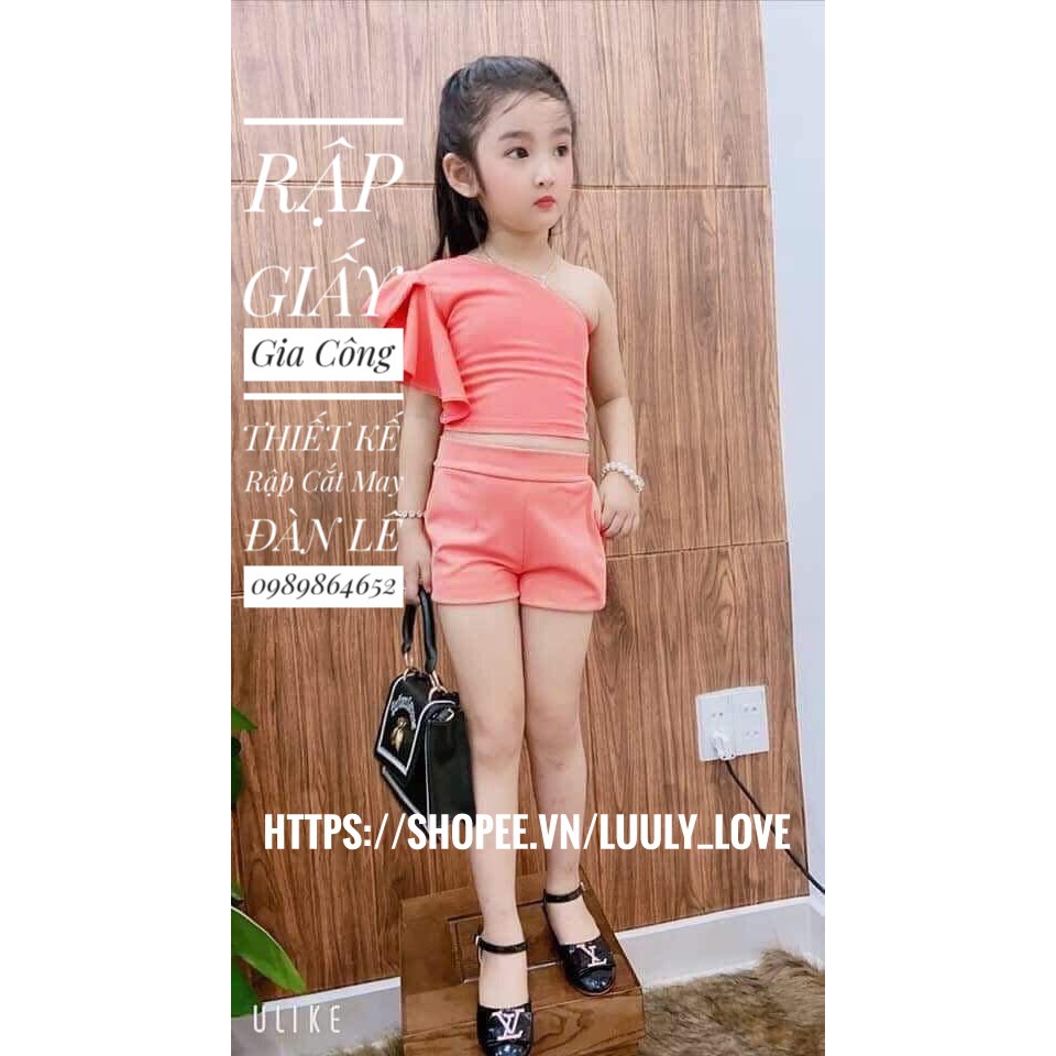 Rập giấyB377_ Rập giấy bộ mặc nhà cho bé yêu(1t-12t)